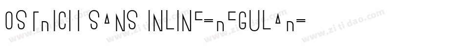 Ostrich Sans Inline-regular字体转换